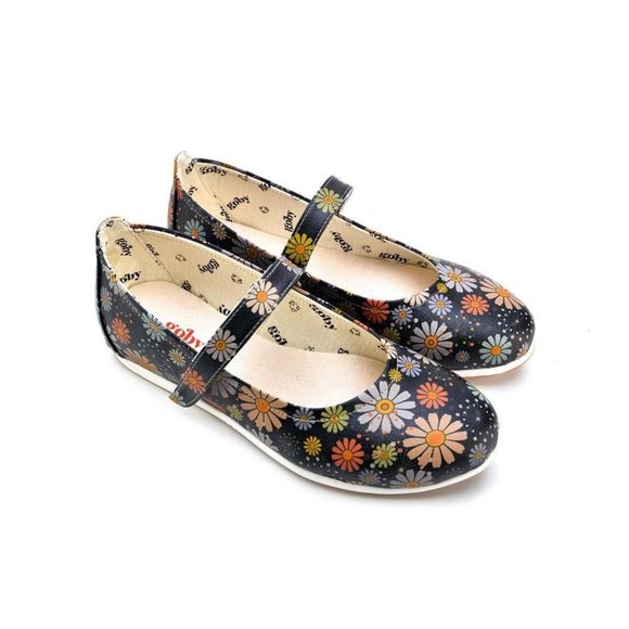 Goby Shoes - Goby Shoes - Floral Daisy Ballerinas